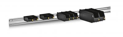 Bin rail - for Alpha - 1200 mm 